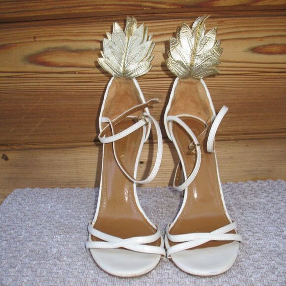 Aquazzura Pineapple Sandals Heels - Picture 4 of 11